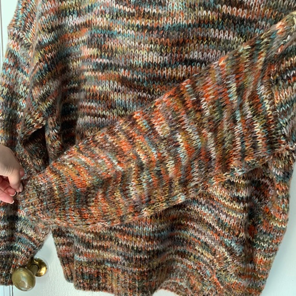 LOFT multi color yarn Sweater Medium - Picture 3 of 6